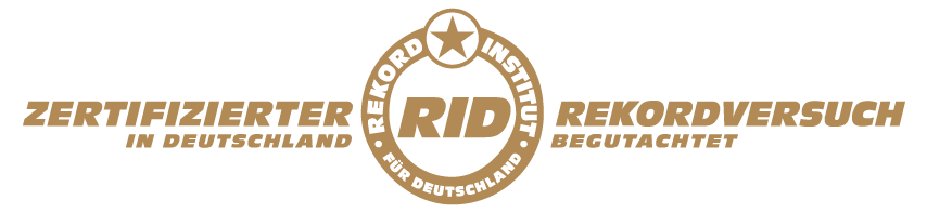Ein RID-zertifizierter Rekordversuch ist eine offizielle Höchstleistung, die vom Rekord-Institut für Deutschland prüfend begleitet und im Erfolg zertifiziert wird, wobei es sich beim „Gold“-bezogenen Kontext meist um eine angemeldete Premium-Betreuung oder Rekordkategorie handelt
